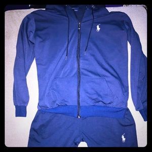 Polo Ralph Lauren Navy Hoodie zip jacket and pants